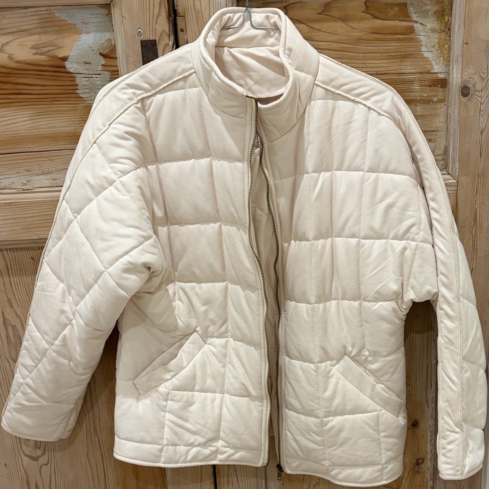 Cream Quilted Jacket